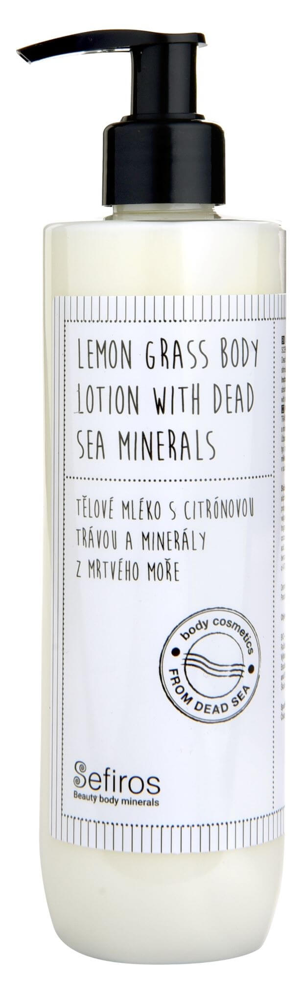 Sefiross Tělové mléko s citrónovou trávou a minerály z Mrtvého moře (Lemon Grass Body Lotion with Dead Sea Minerals) 300 ml