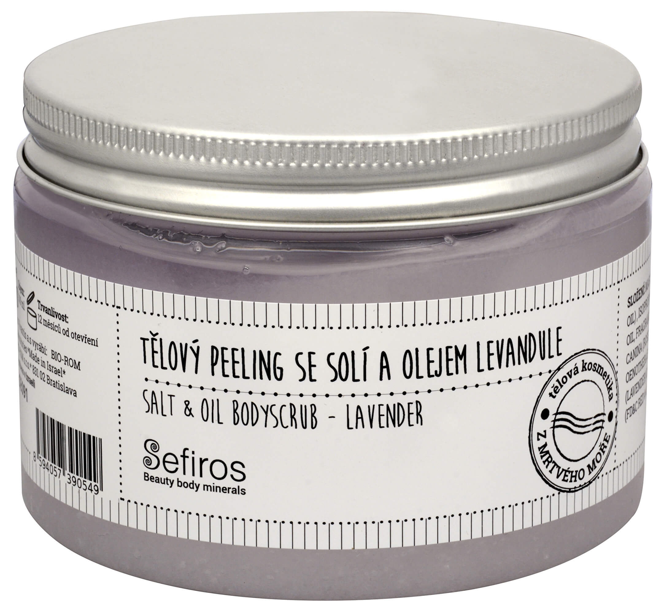 Sefiross Tělový peeling se solí a olejem Levandule (Salt & Oil Bodyscrub) 300 ml