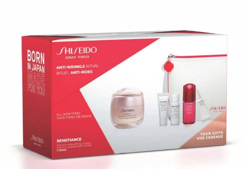 Shiseido Darčeková sada s pleťovým krémom proti vráskam Benefiance Wrinkle Smooth ing Cream