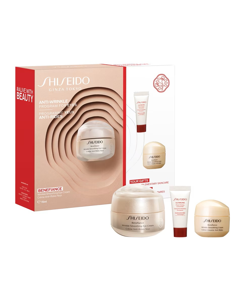 Shiseido Dárková sada Benefiance Wrinkle Smoothing Eye Cream Set