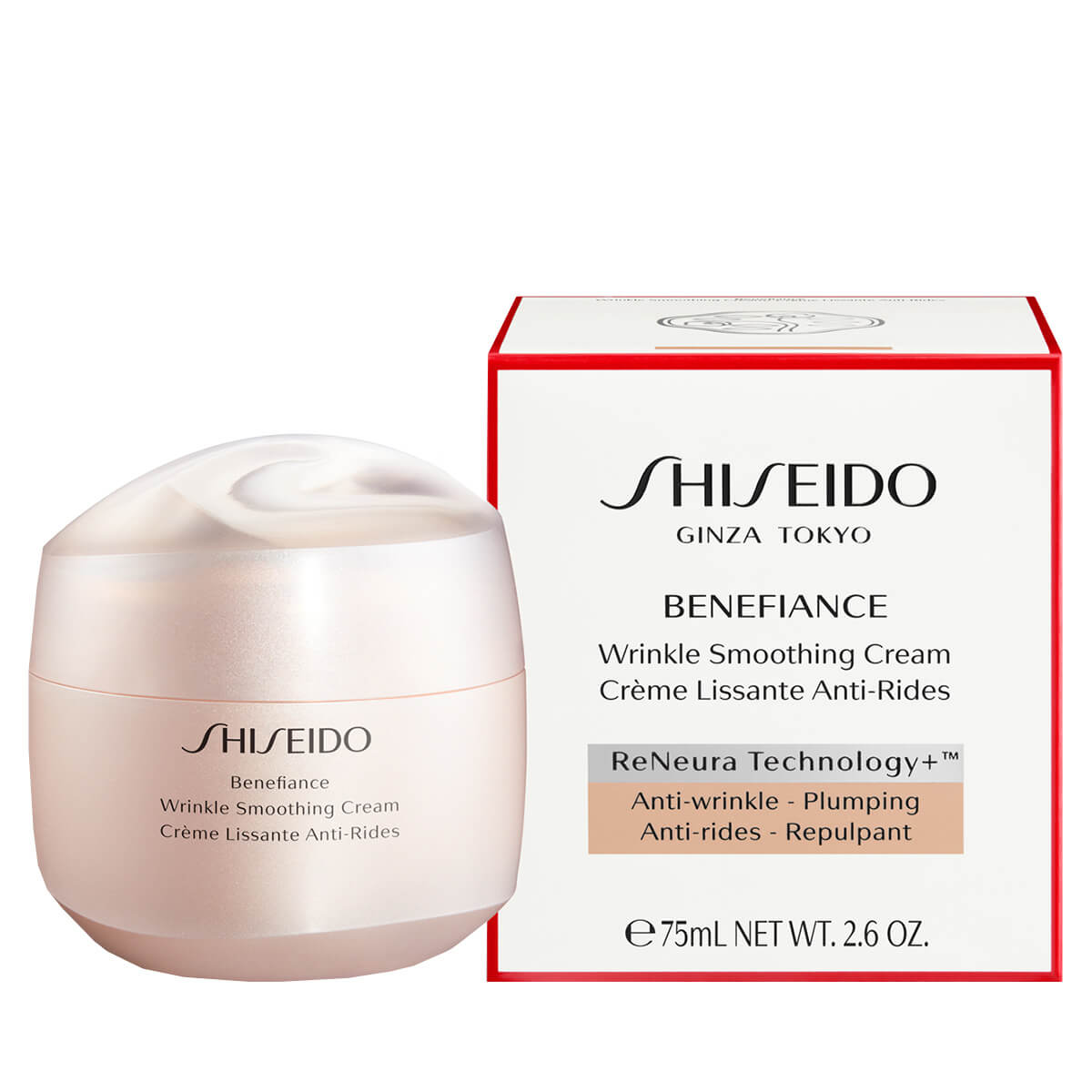 Shiseido Pleťový krém proti vráskám Benefiance (Wrinkle Smoothing Cream) 75 ml