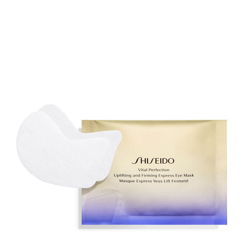 Levně Shiseido Povzbuzující a zpevňující maska pod oči Vital Perfection (Uplifting and Firming Express Eye Mask) 2 x 12 ks