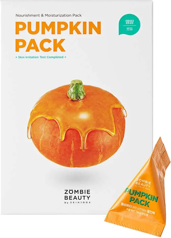 SKIN1004 Vyživující pleťová maska s dýňovým extraktem Zombie Beaty (Pumpkin Pack) 16 x 4 g