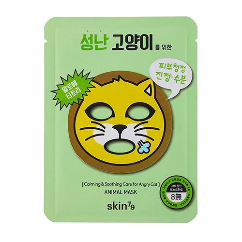skin79 Súprava upokojujúcich plátienkových masiek Animal Mask (Calming & Soothing Care for Angry Cat) 10 x 23 g