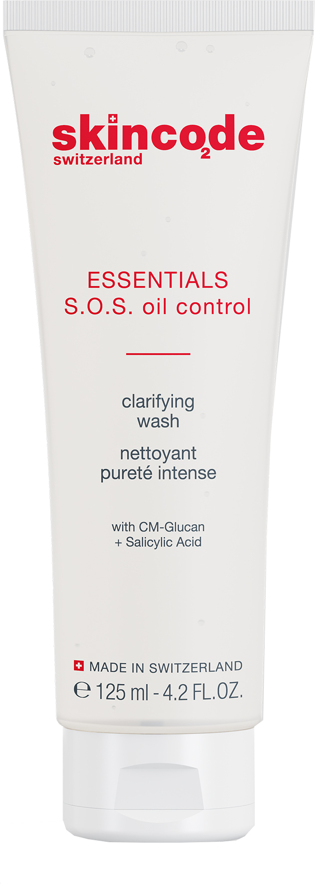 Skincode Jemný čistiaci pleťový gél Essentials (SOS Oil Control Clarifying Wash) 125 ml