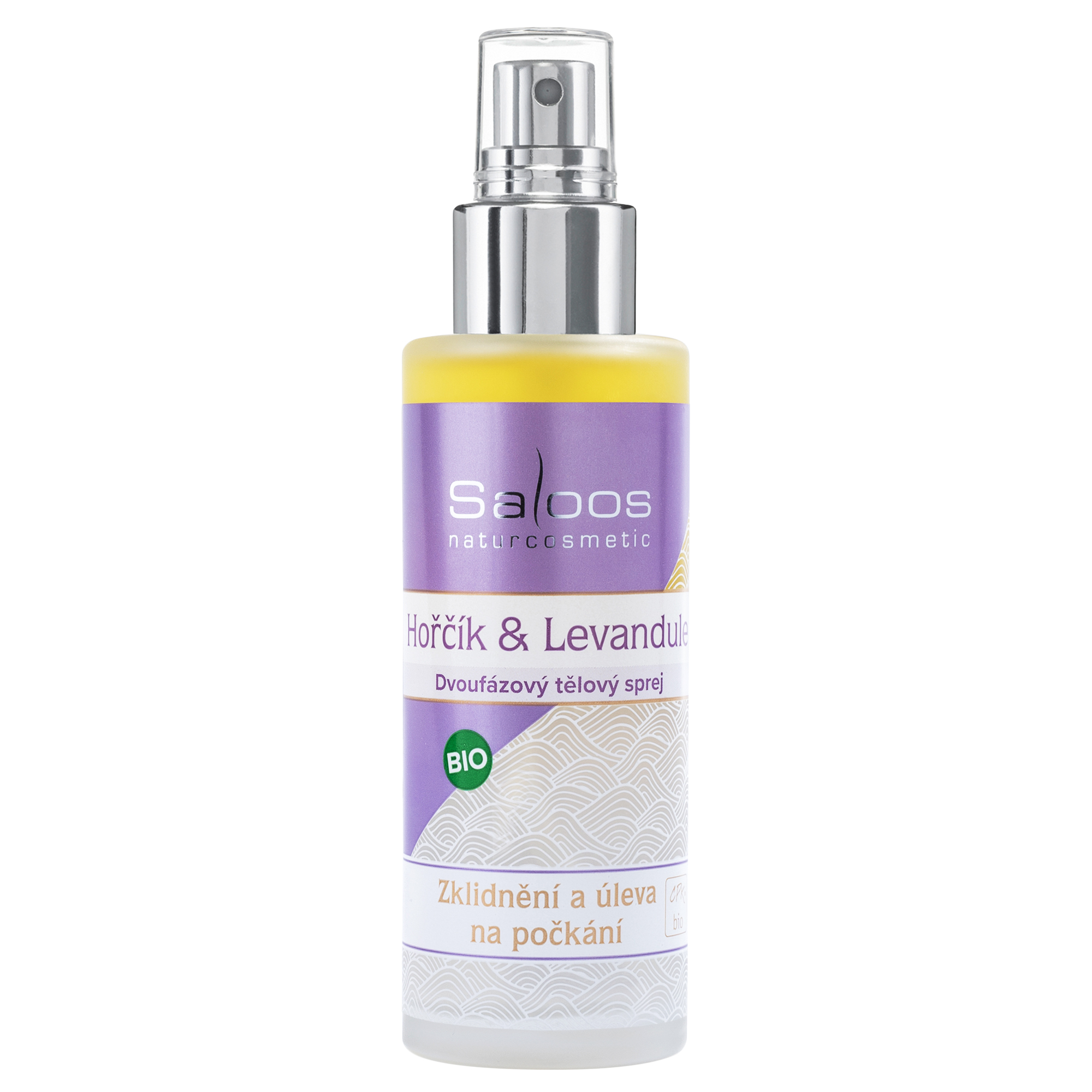Saloos Dvojfázový telový sprej Bio Horčík & Levanduľa 100 ml