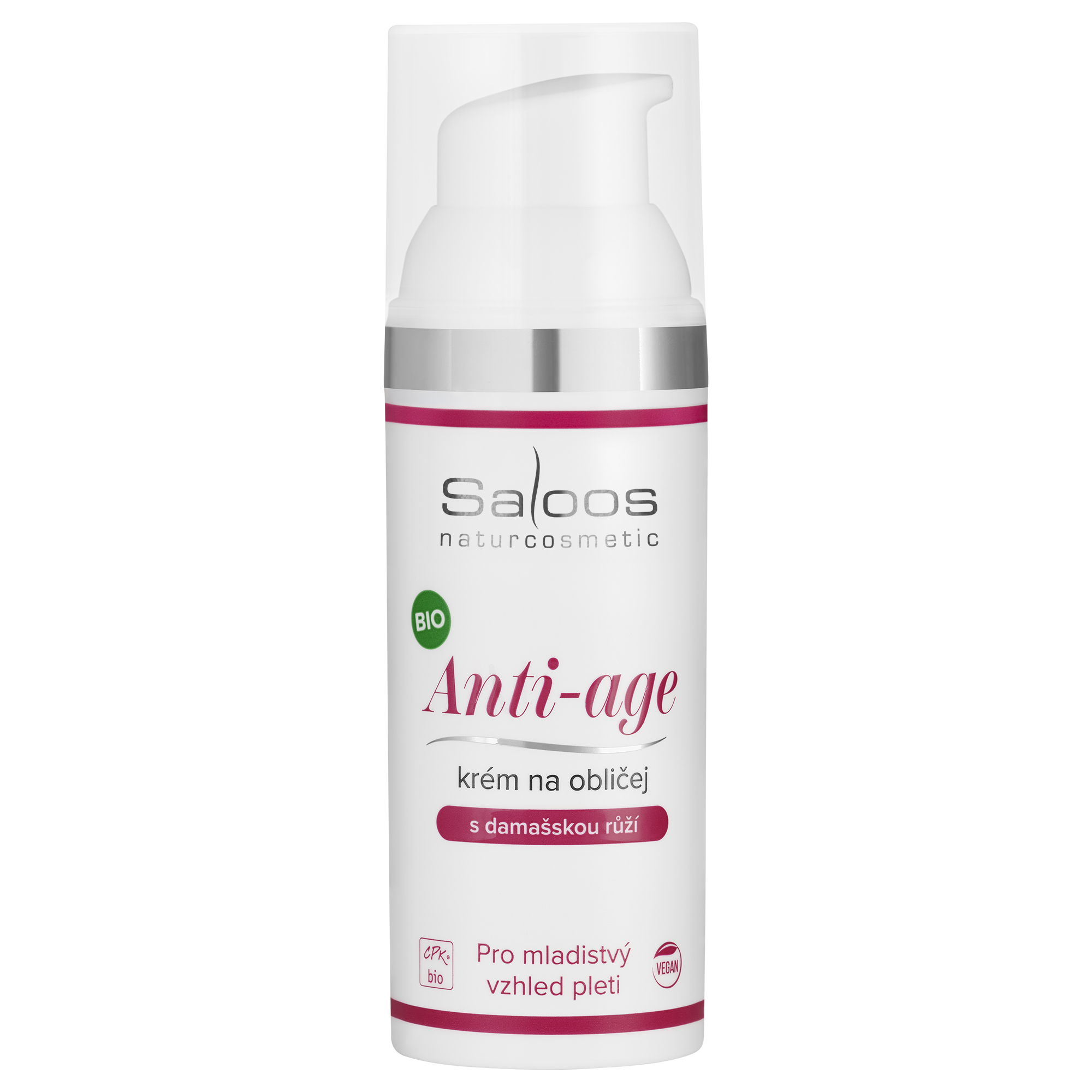 Saloos Prírodný anti-age krém s ružou 50 ml