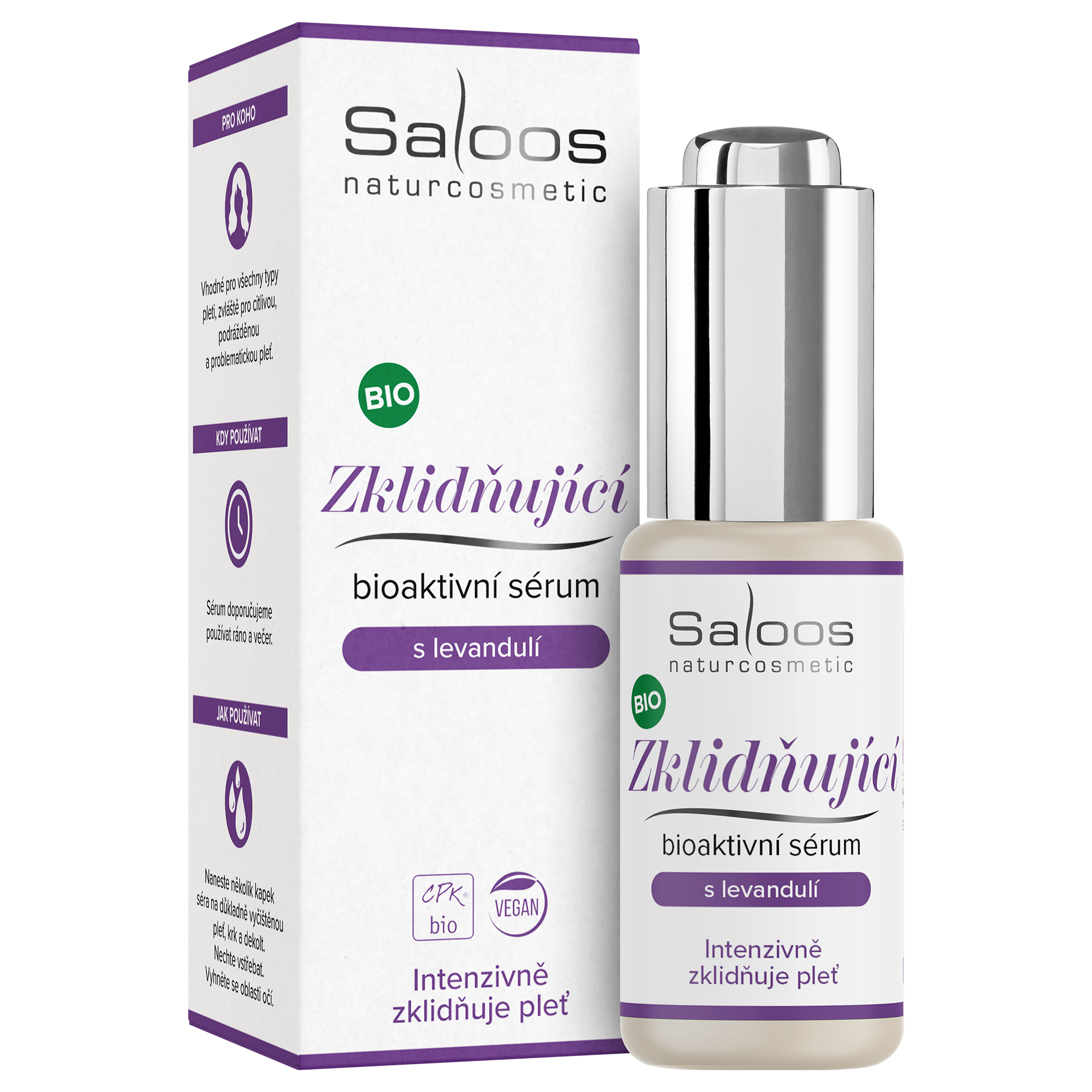 Saloos Upokojujúce bioaktívne sérum 20 ml