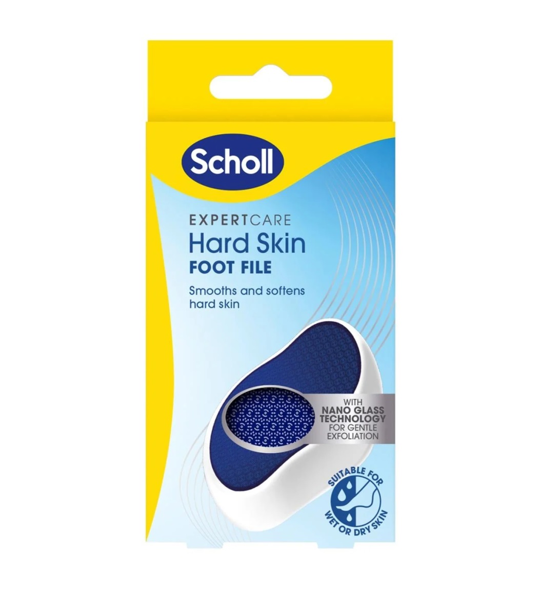 Levně Scholl Manuální pilník na chodidla s nanotechnologií Expert Care Hard Skin (Foot File)