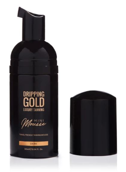 Levně Dripping Gold Cestovní samoopalovací pěna Dark (Mini Mousse) 90 ml