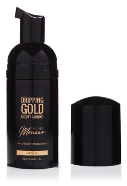 Levně Dripping Gold Cestovní samoopalovací pěna Medium (Mini Mousse) 90 ml