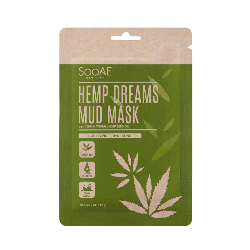 SOO`AE Bahenní čisticí pleťová maska Hemp Dreams (Mud Mask) 12 g