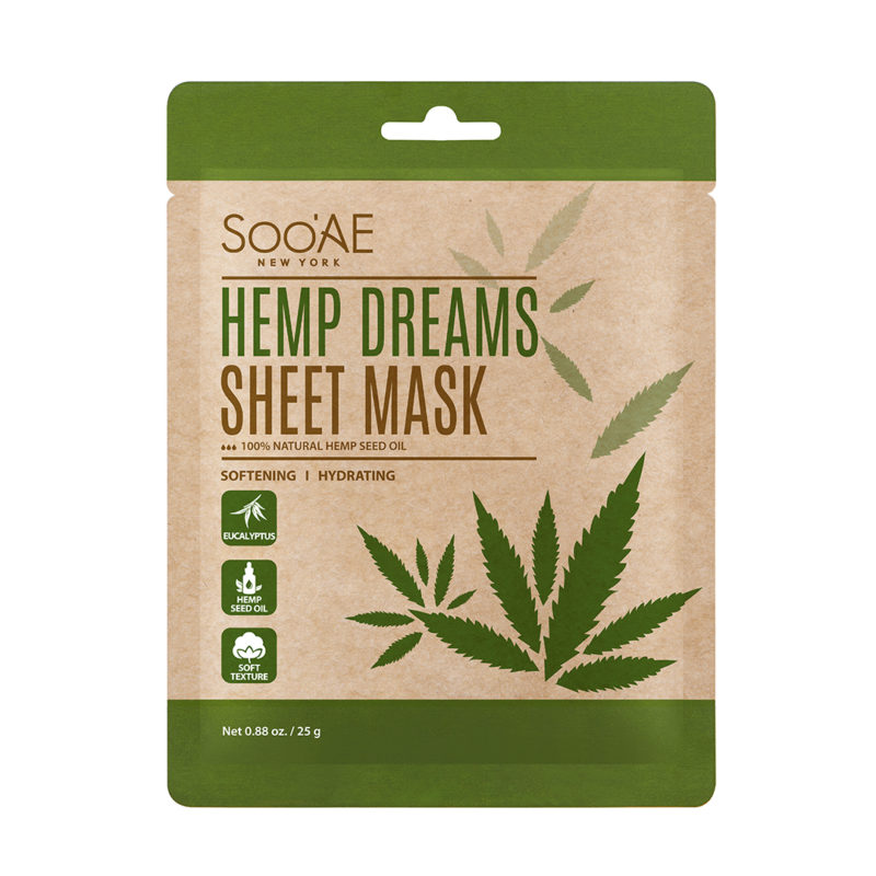 SOO`AE Hydratační plátýnková maska Hemp Dreams (Sheet Mask) 25 g
