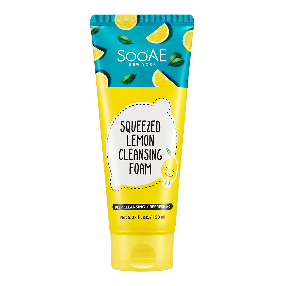 Zobrazit detail výrobku SOO`AE Čisticí pleťová pěna pro mastnou a smíšenou pleť Squeezed Lemon (Cleansing Foam) 150 ml