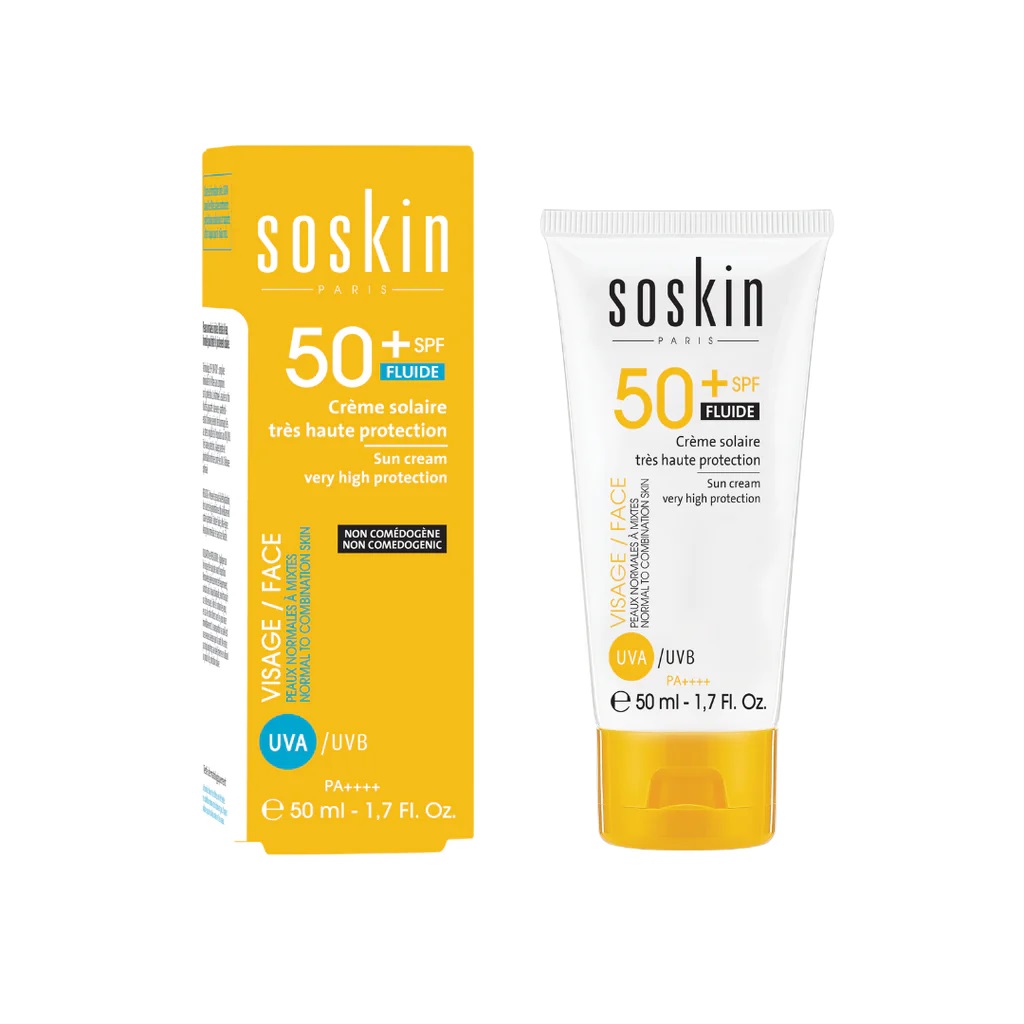 Soskin Paris Ochranný krém pro normální až smíšenou pleť SPF 50+ (Sun Care) 50 ml