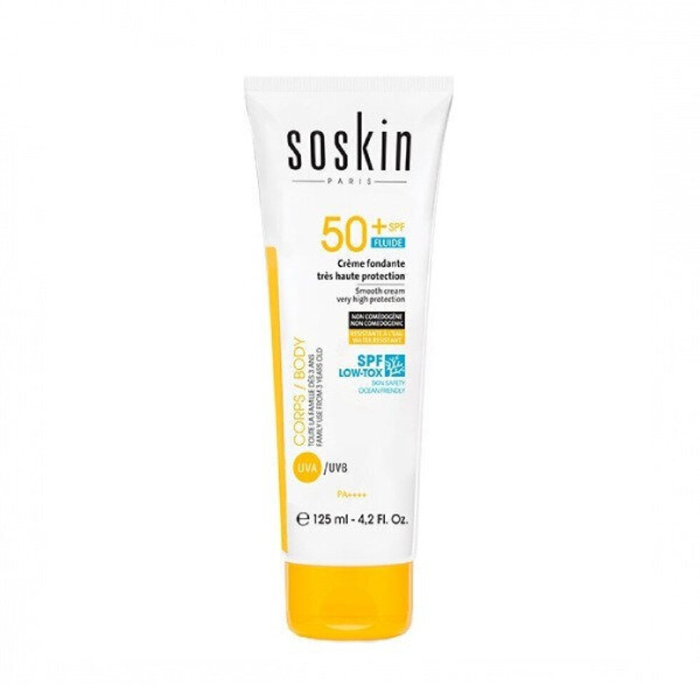 Soskin Paris Ochranný krém na obličej a tělo SPF 50+ (Smooth Cream) 125 ml