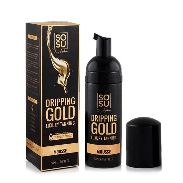 Dripping Gold Luxury Tanning Mousse Dark samoopaľovacia pena pre zvýraznenie opálenia 150 ml