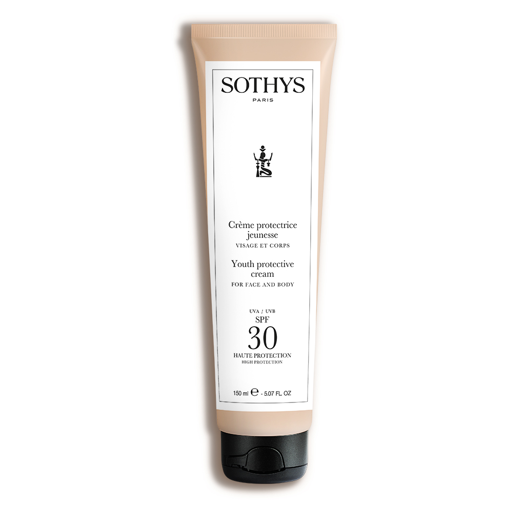 Ochranný krém na obličej a tělo SOTHYS Paris v modré nádobě