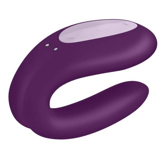 Satisfyer Vibratore da coppia Double Joy Violet