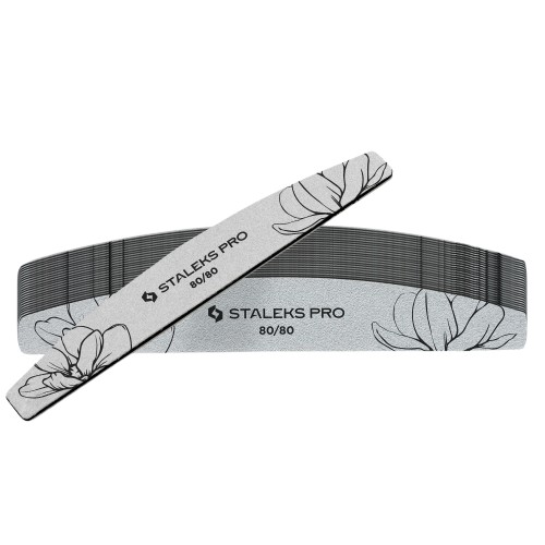 STALEKS Minerálny pilník na nechty Expert 40 80/80 (Crescent Mineral Nail File) 25 ks