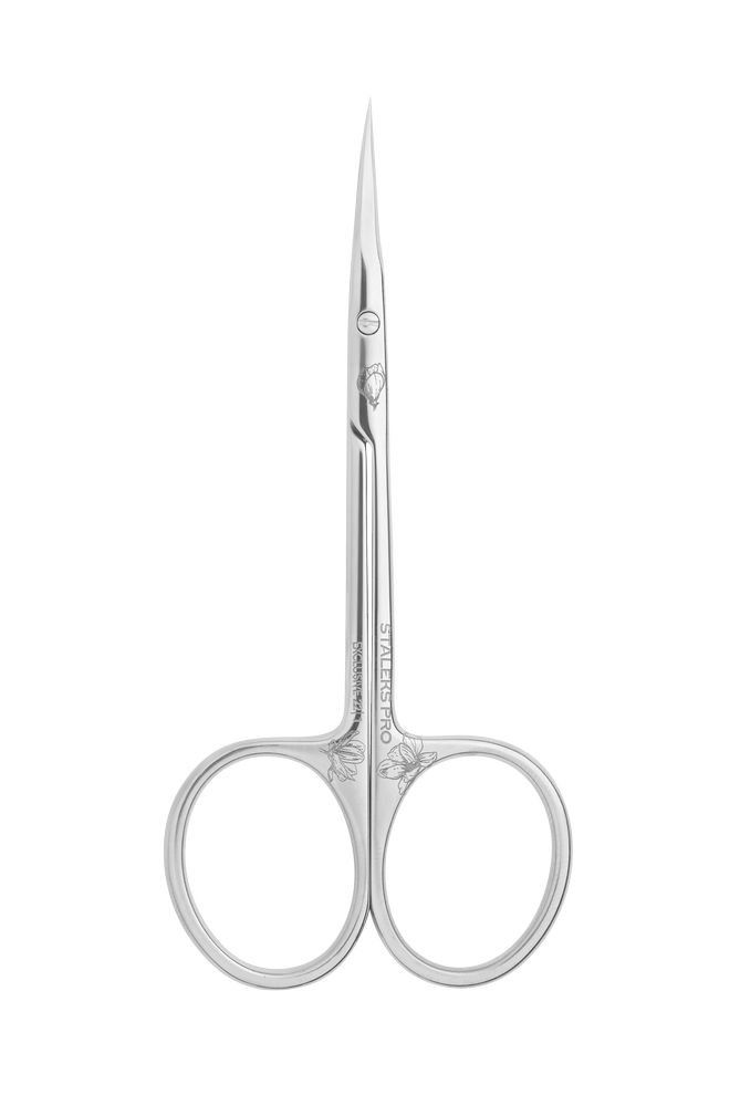 Levně STALEKS Nůžky na nehtovou kůžičku Exclusive 22 Type 1 Magnolia (Professional Cuticle Scissors)