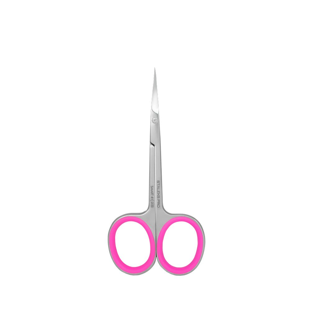 STALEKS Nůžky na nehtovou kůžičku se zahnutou špičkou Smart 41 Type 3 (Professional Cuticle Scissors with Hook)