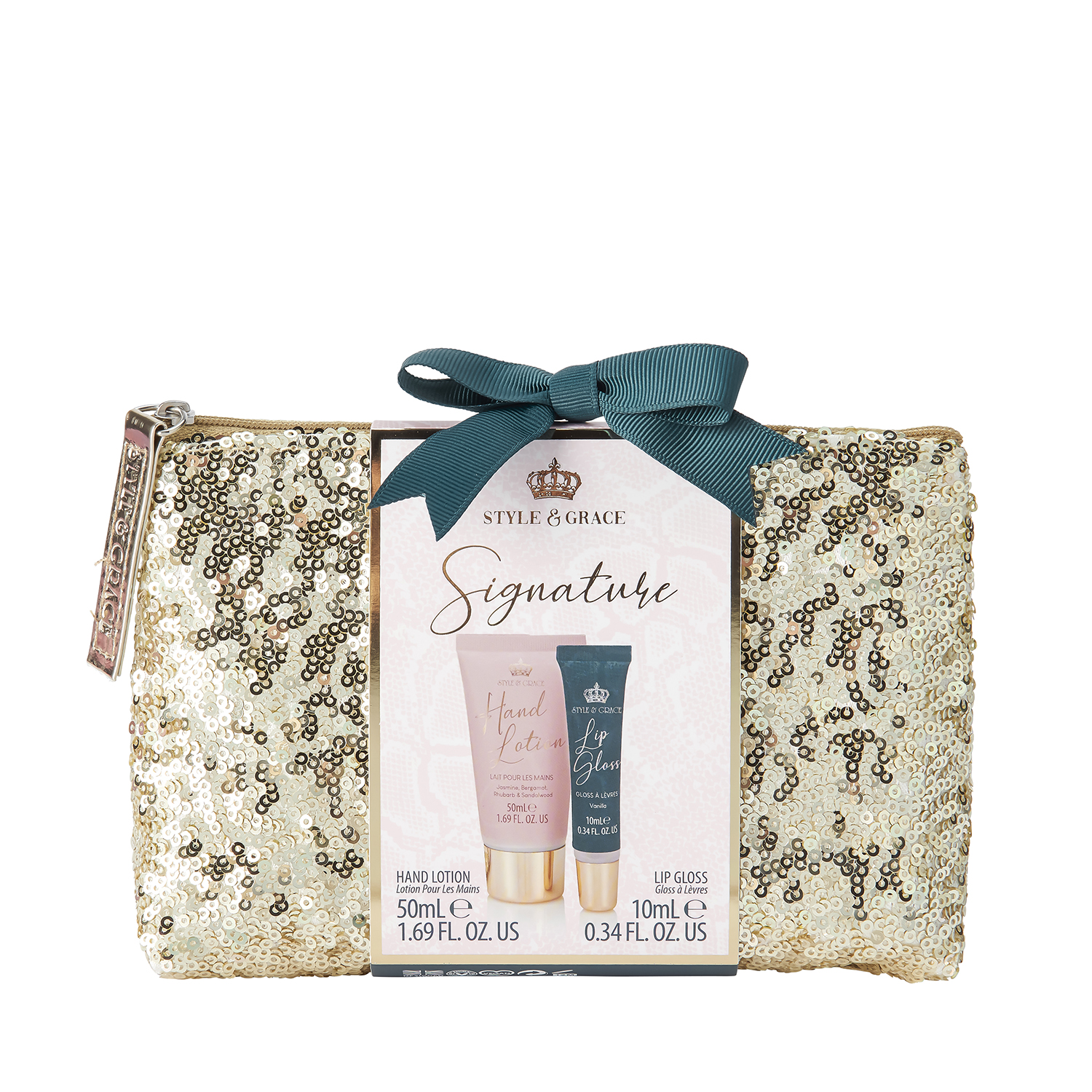 Style & Grace Dárková sada tělové péče Sequin Bag Gift Set