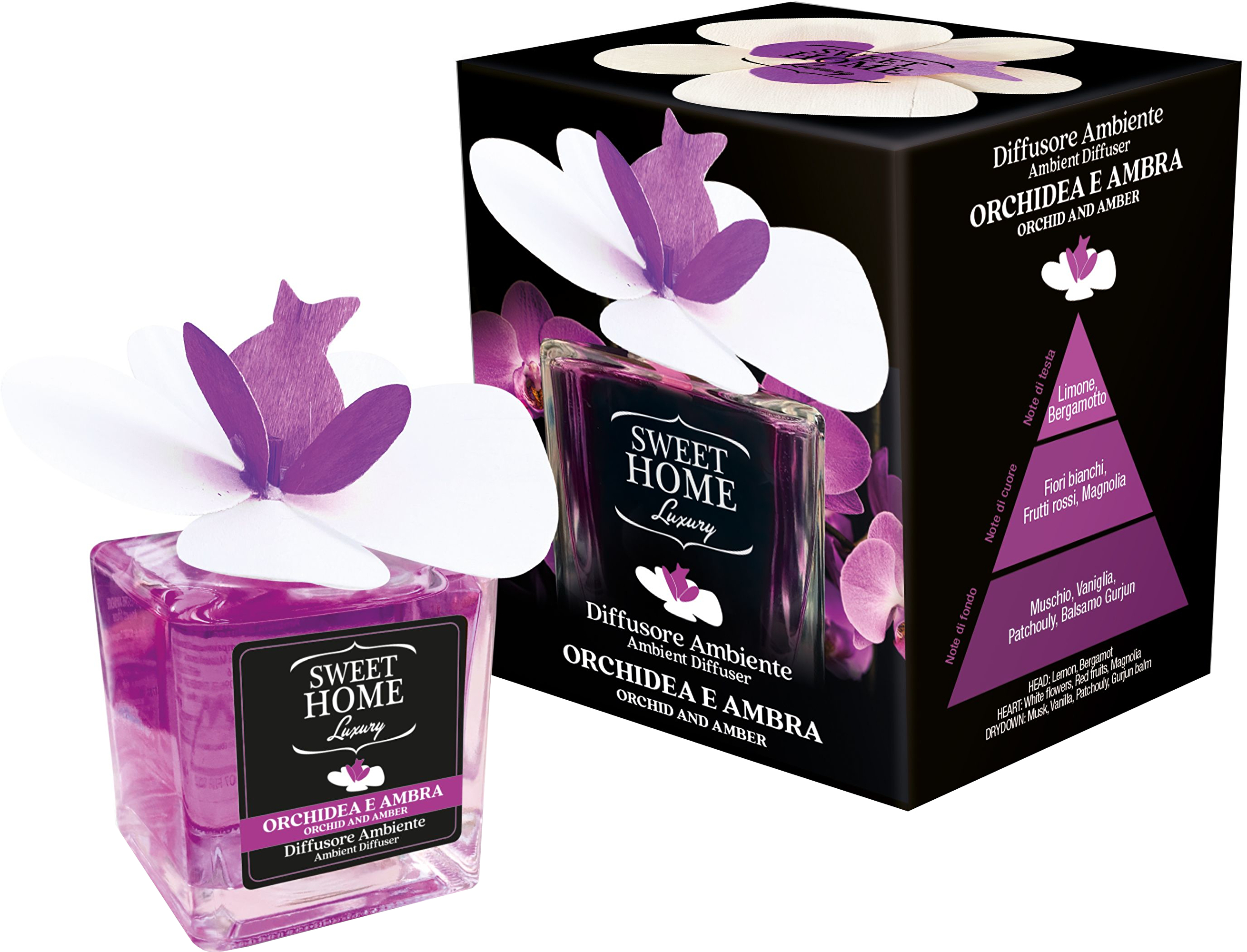 Sweet Home Collection Aróma difuzér Orchid and Amber 150 ml