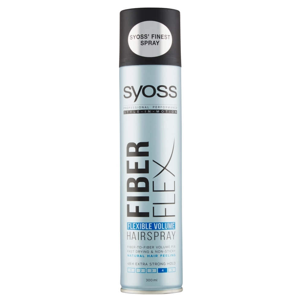 Syoss Lak na vlasy Fiber Flex 4 (Flexible Volume Hairspray) 300 ml