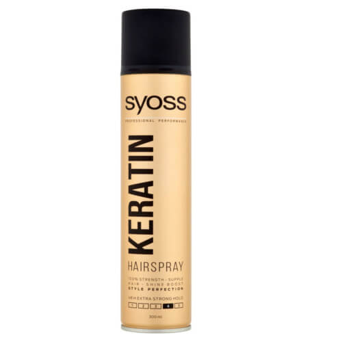 Syoss Lak na vlasy pro neviditelnou extra silnou fixaci Keratin 4 (Hairspray) 300 ml