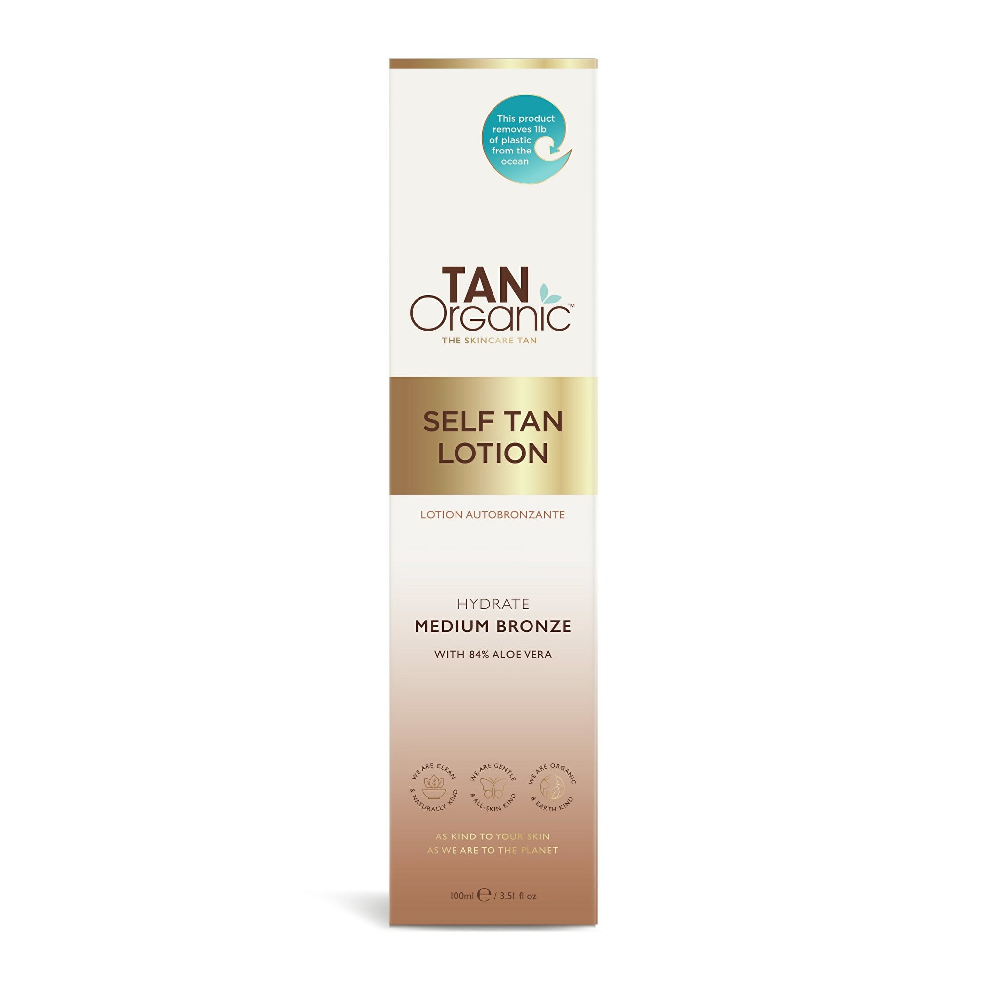 Tan Organic Samoopalovací tělová emulze (Self Tan Lotion) 100 ml