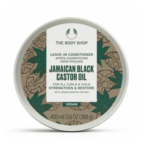 The Body Shop Bezoplachový kondicionér pre kučeravé vlasy Jamaican Black Castor Oil (Leave-In Conditioner) 400 ml