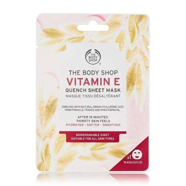 The Body Shop Hydratační pleťová maska Vitamin E (Quench Sheet Mask) 18 g