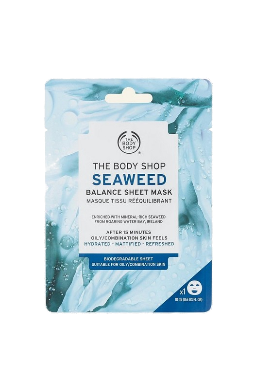 The Body Shop Pleťová maska pro mastnou a smíšenou pleť Seaweed (Balance Sheet Mask) 18 g