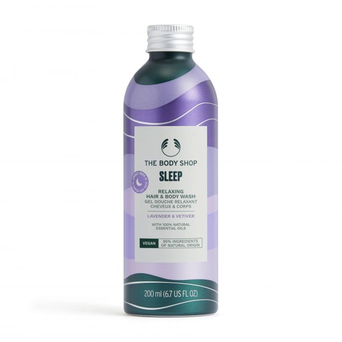 The Body Shop Sprchový gel na tělo a vlasy Sleep Relaxing Lavender & Vetiver (Hair & Body Wash) 200 ml