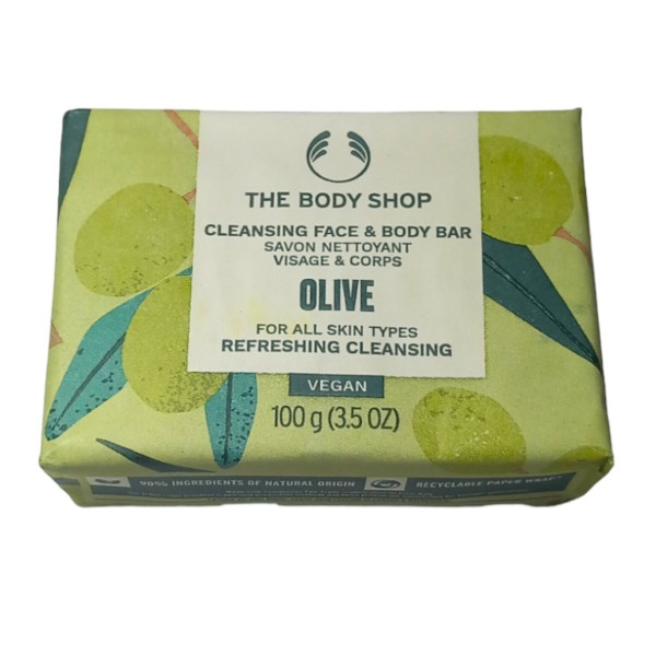 Levně The Body Shop Tuhé mýdlo na obličej a tělo Olive (Cleansing Face & Body Bar) 100 g