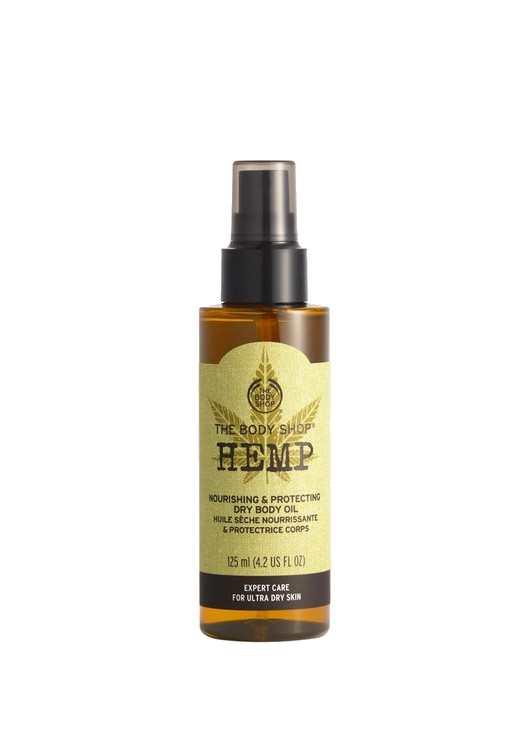 The Body Shop Vyživujúci a ochranný olej pre suchú pokožku Hemp ( Nourish ing & Protecting Dry Body Oil) 125 ml