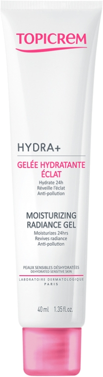 Topicrem Osvěžující pleťový gel HYDRA+ (Moisturizing Radiance Gel) 40 ml