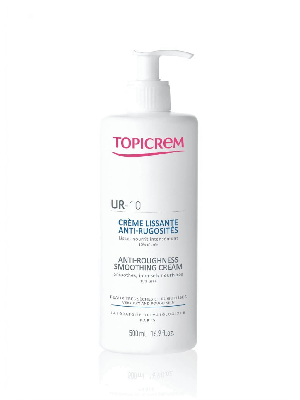 Zobrazit detail výrobku Topicrem Tělový krém na hrubou a suchou pokožku UR10 (Anti Roughness Smoothnig Cream) 500 ml