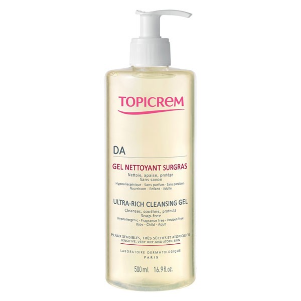 Topicrem Ultra výživný mycí gel AD (Ultra-Rich Cleansing Gel) 500 ml