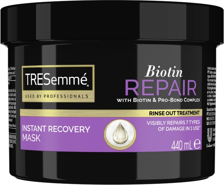 TRESemmé Obnovujúca maska pre poškodené vlasy Biotin Repair (Instant Recovery Mask) 440 ml
