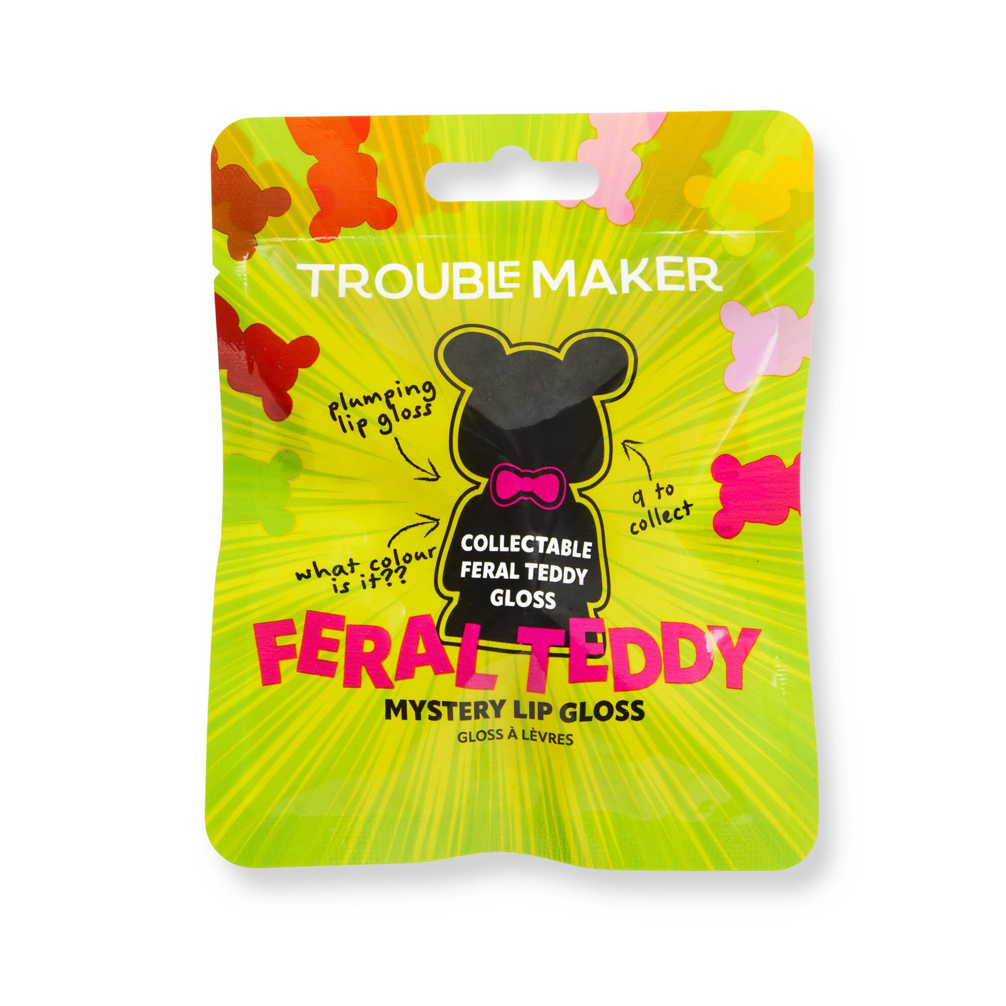 Trouble Maker Lesk na rty Feral Teddy Mystery Plumping Lip Gloss 1,1 ml