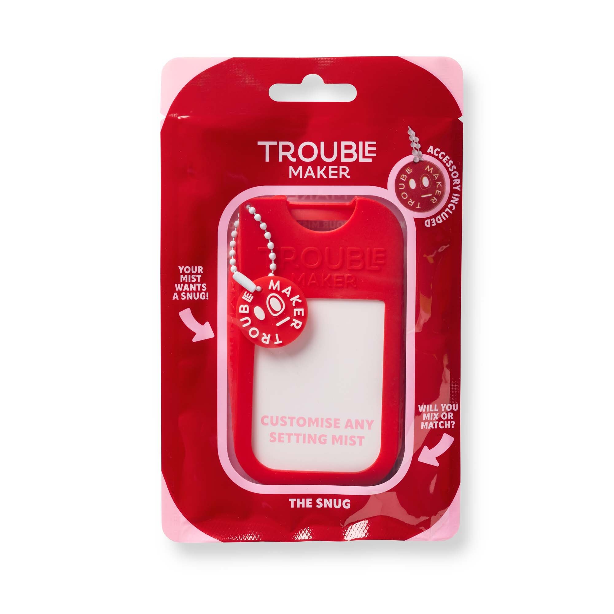 Levně Trouble Maker Pouzdro na fixační sprej Mist Snug Accessory Rascal Red