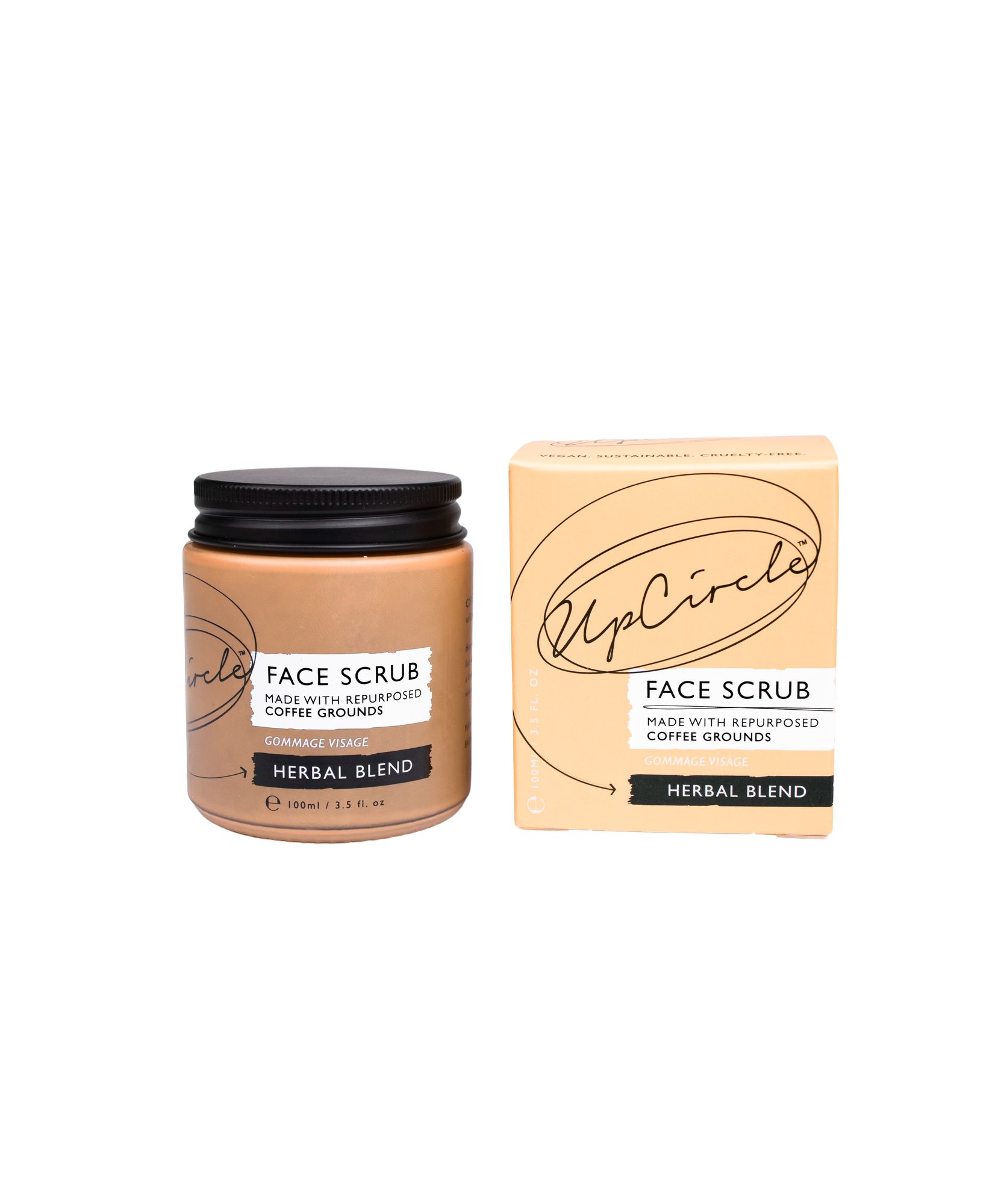 Zobrazit detail výrobku UpCircle Peeling pro mastnou a smíšenou pleť Coffee Face Scrub Herbal Blend 100 ml