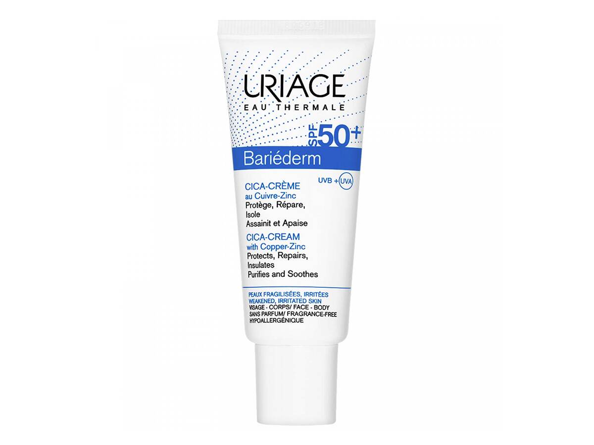 Uriage Regenerační krém na popraskanou pokožku Bariederm SPF 50 (Cica Cream) 40 ml