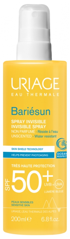 Uriage Sprej na opalování SPF 50+ Bariesun (Invisible Spray) 200 ml