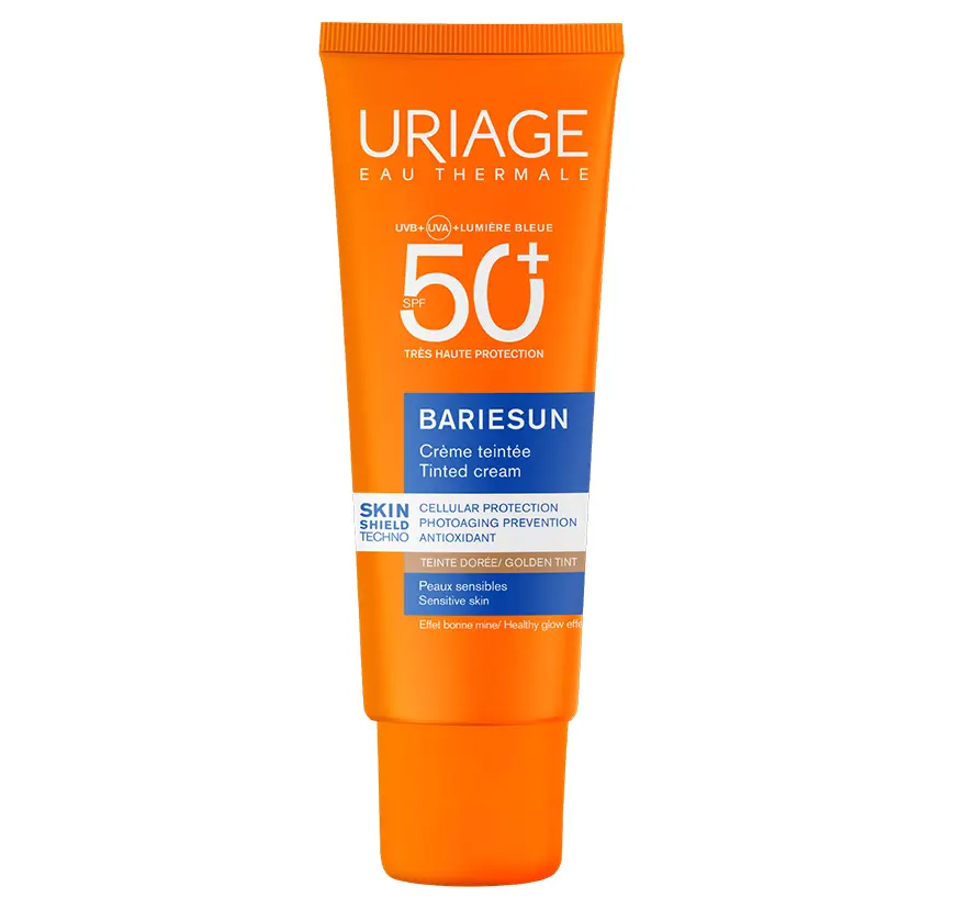 Uriage Tónovaný ochranný krém SPF 50+ Bariesun Gold Tinted Cream 50 ml