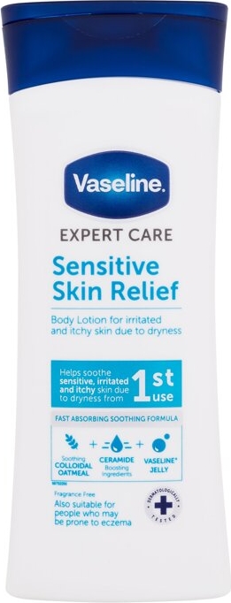Vaseline Telové mlieko Expert Care Sensitive Skin Relief (Body Lotion) 400 ml