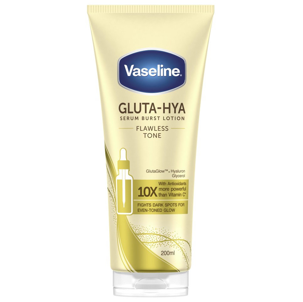 Vaseline Gluta-Hya Flawless Tone tělové sérum pro rozjasnění pleti 200 ml