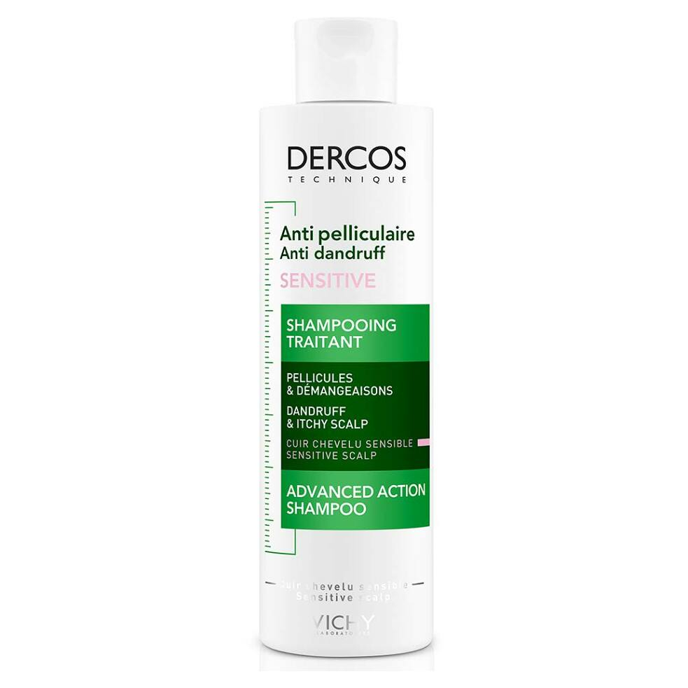 Vichy Bezsulfátový šampon proti lupům pro citlivou pokožku Dercos (Anti-Dandruff Sensitive Treatment Shampoo) 200 ml